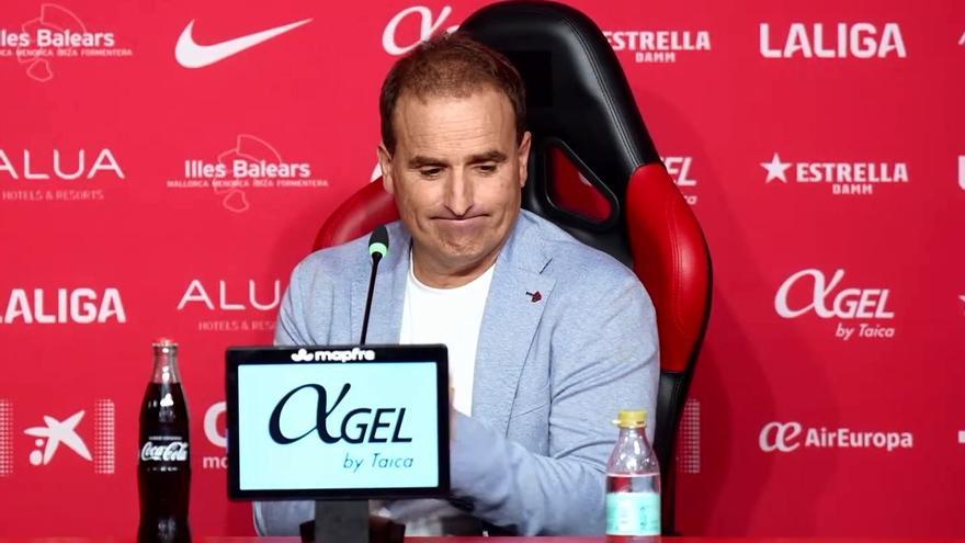 Jagoba Arrasate, emocionado, se despide del Mallorca: "He sufrido muchísimo..."