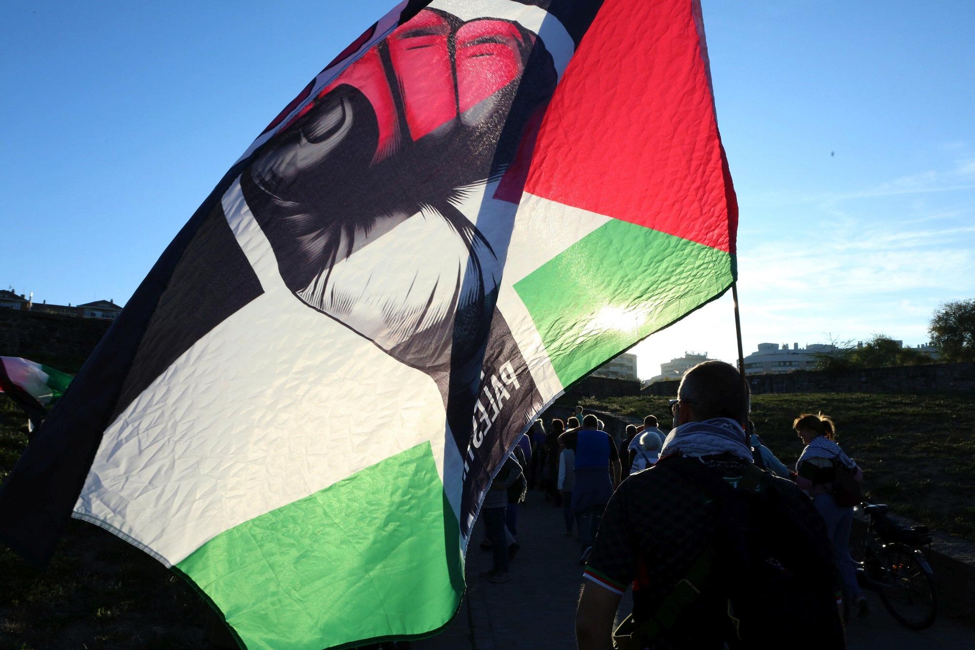 Una manifestación en Pamplona reclama el final del "colonialismo y la ocupación" en Palestina