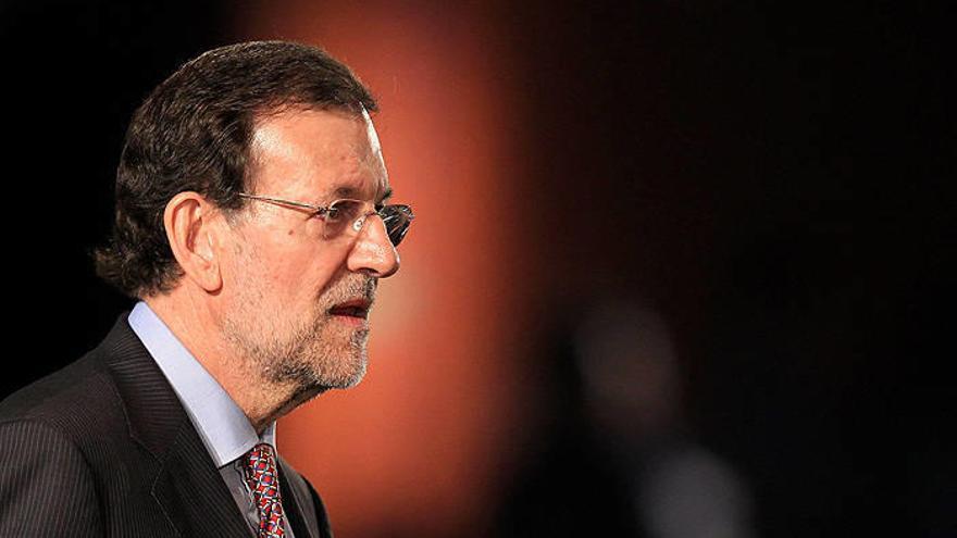 El presidente del gobierno español, Mariano Rajoy, en un momento de su intervención