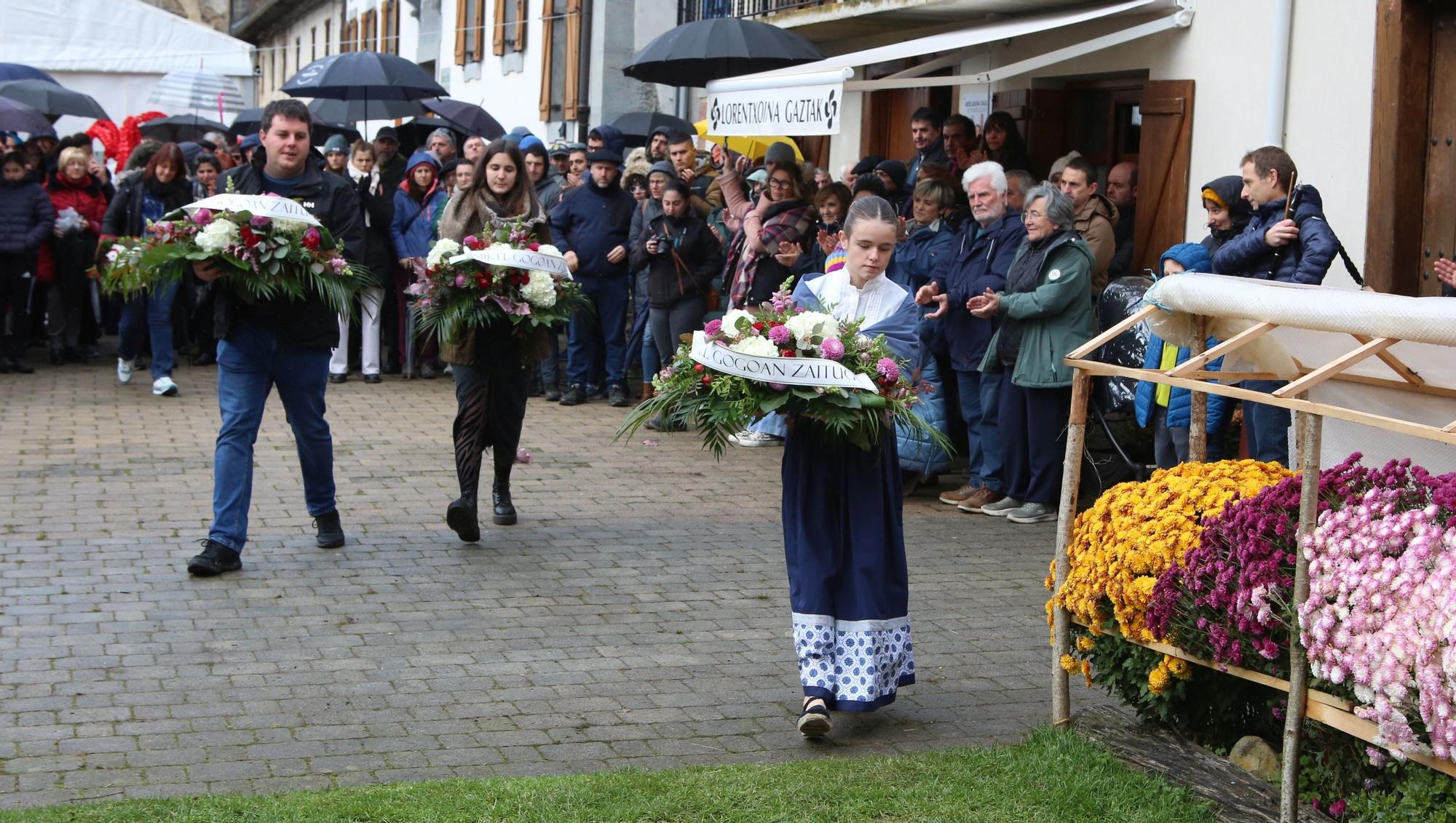 Fotos del homenaje a Mikel Zabalza en el 40 aniversario de su muerte tras ser detenido por la Guardia Civil
