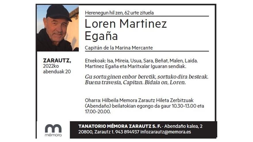 LOREN MARTINEZ EGAÑA