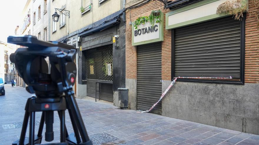 12 personas heridas en el derrumbamiento del techo del bar Botanic del Casco Viejo de Vitoria