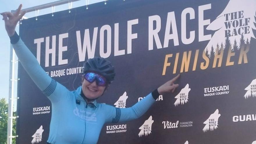 Kerstin Lühr, finisher en The Wolf Race