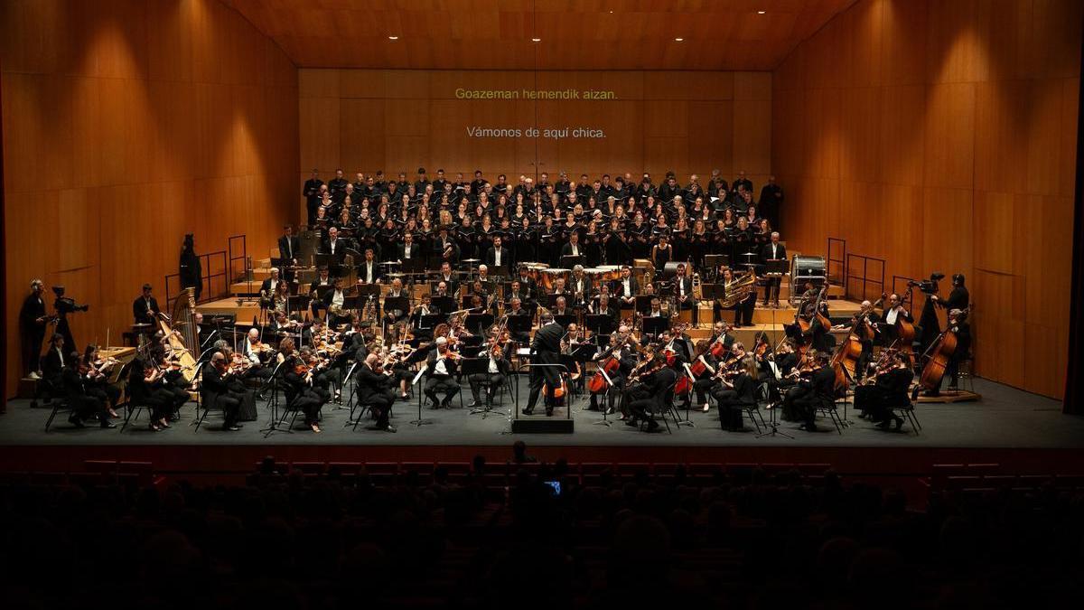 Imagen de archivo de un concierto de la Euskadiko Orkestra.