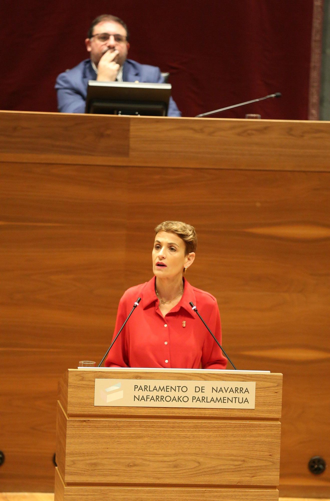 Fotos del debate del estado de la Comunidad foral de 2025