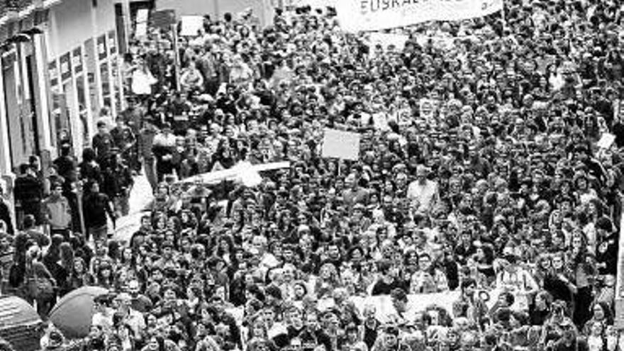 La última manifestación educativa fue multitudinaria.