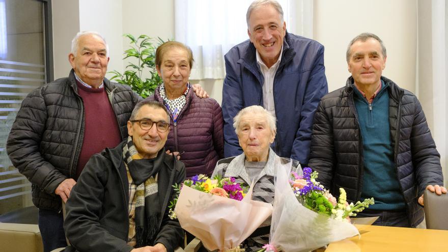 La centenaria Ángela Caño cumple 101 años