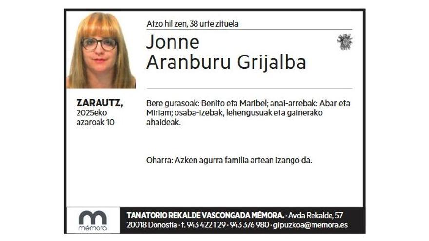 JONNE ARANBURU GRIJALBA