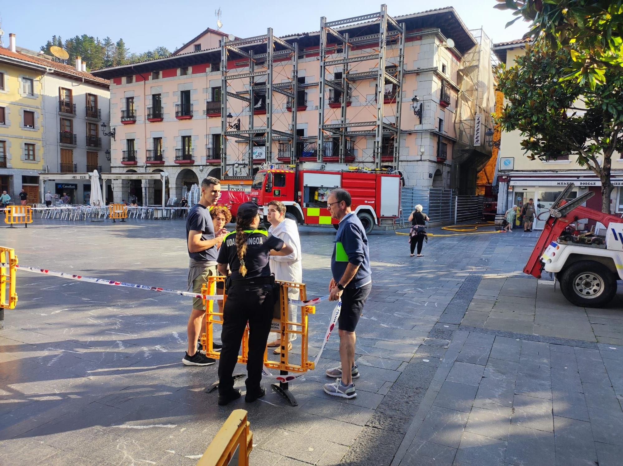 Incendio en un inmueble de Elgoibar.