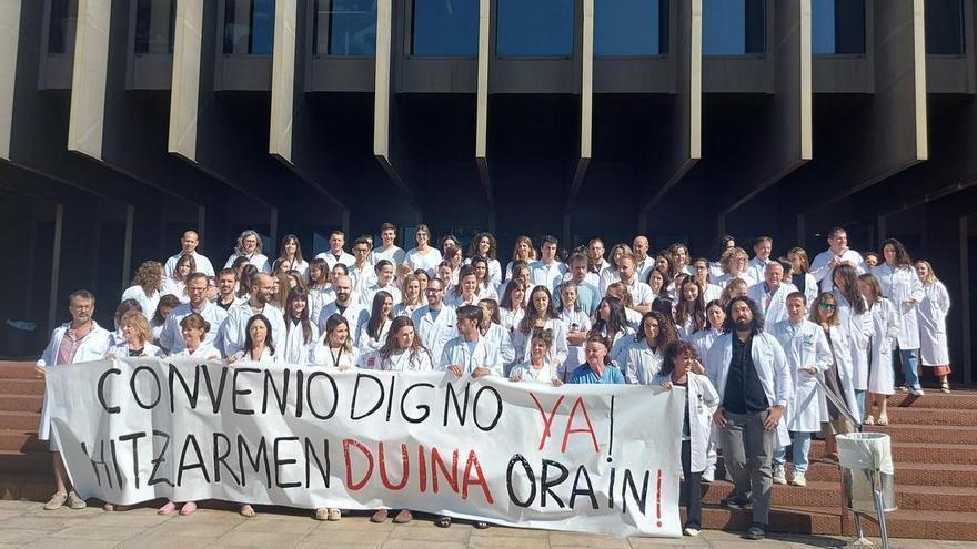 La plantilla de Navarrabiomed reclama garantías presupuestarias para aplicar su convenio