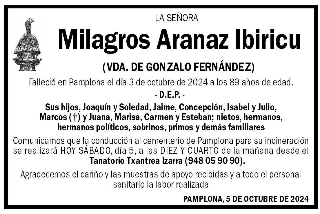 Milagros Aranaz Ibiricu