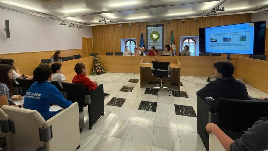 Alumnos de Mungia realizan propuestas al Ayuntamiento