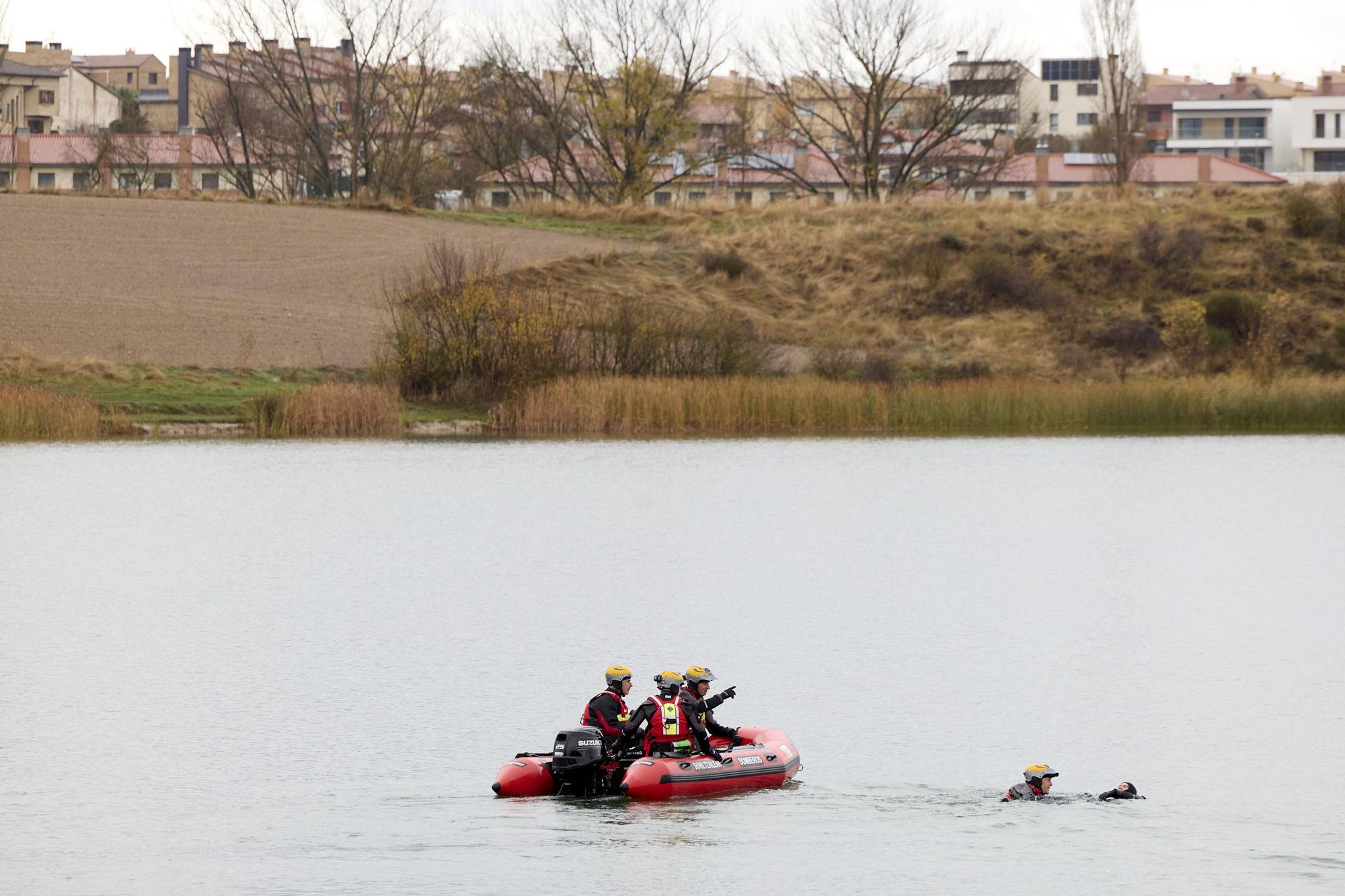 Simulacro de accidente aéreo en la Balsa de La Morea