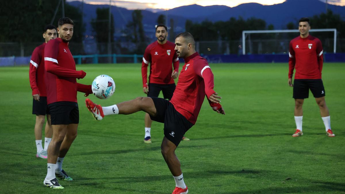 Entrenamiento de Palestina en Sarriena