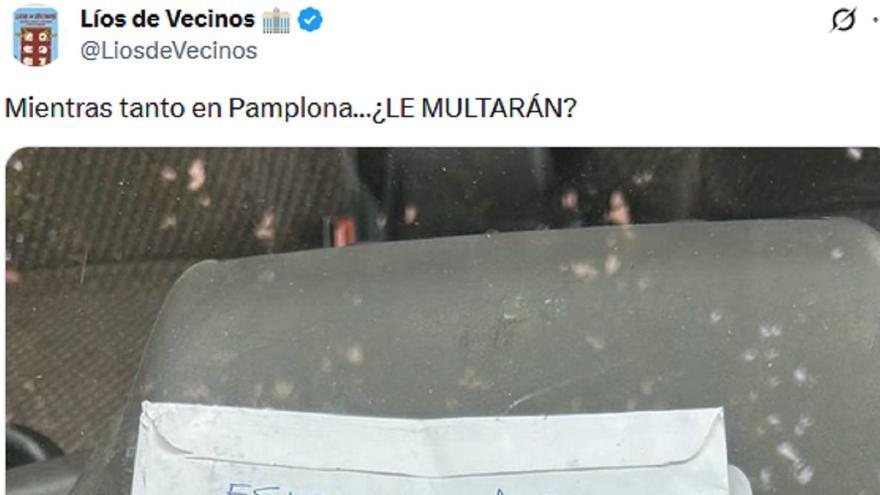 La tierna nota que ha puesto en un coche para intentar evitar la multa de la OTA