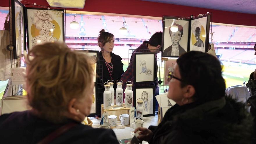 San Mamés se convierte en un mercado navideño: &quot;¿El Athletic no juega fuera?&quot;