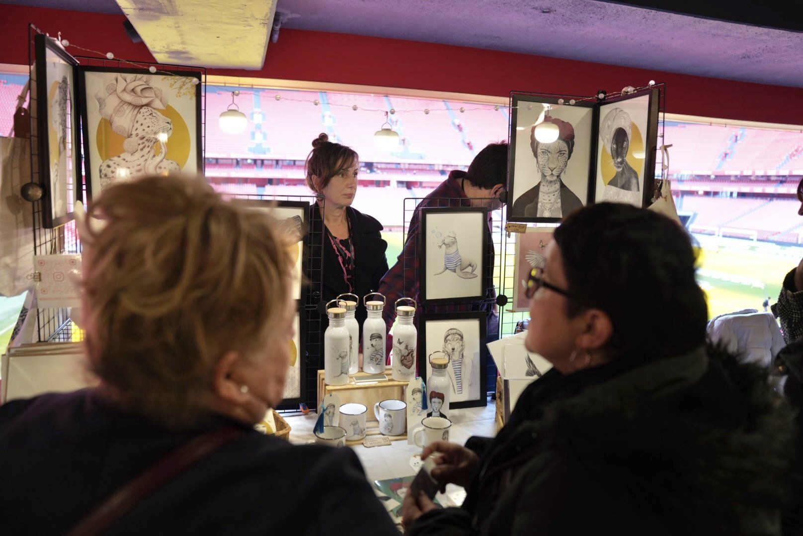 En imágenes: San Mamés se convierte en un mercado navideño