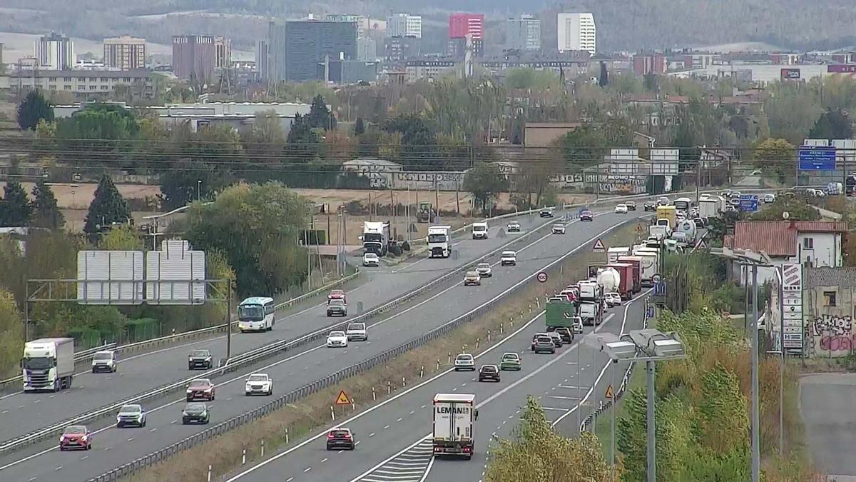 Retenciones en la N-622 Pk 5 Vitoria-Gasteiz en sentido A-1 por obras