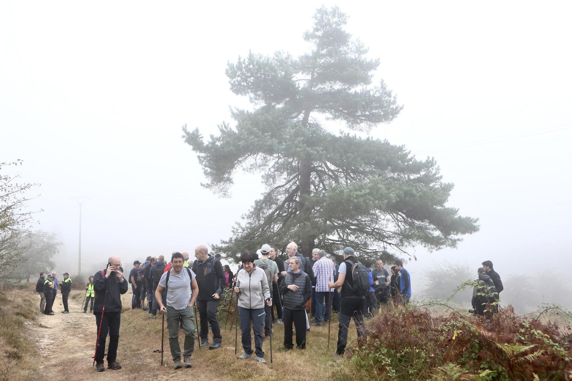 En imágenes: La corporación municipal recorre los mojones en el Día de Olarizu