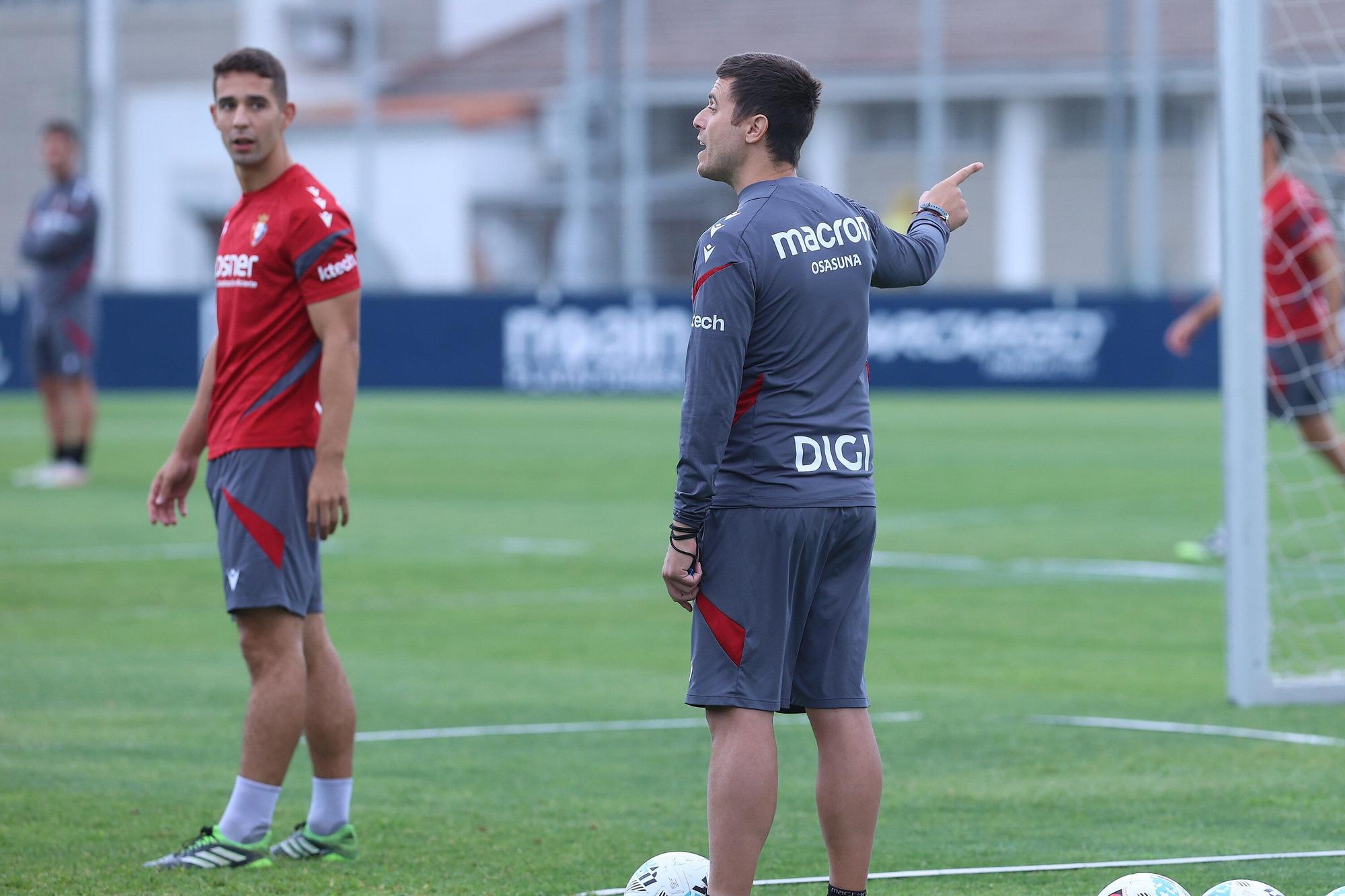 Entrenamiento de Osasuna a dos días del partido ante el Espanyol en Barcelona