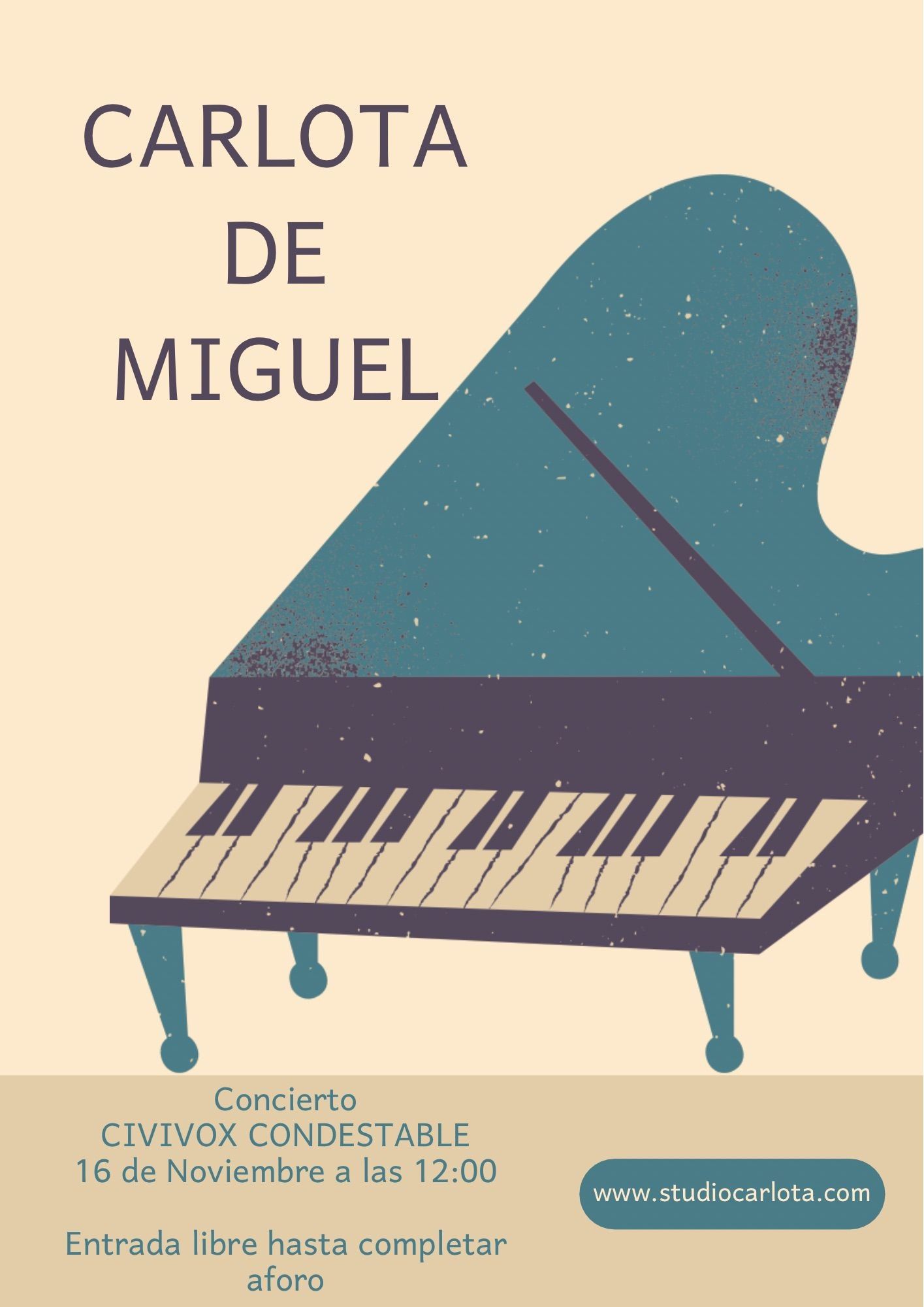 Cartel anunciador del concierto.