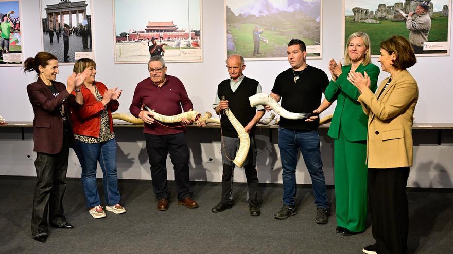 Así es la exposición que repasa la historia de los cuernos bocineros en Bizkaia
