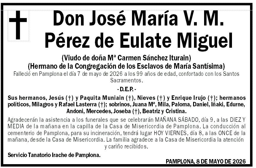 José María V. M. Pérez de Eulate Miguel