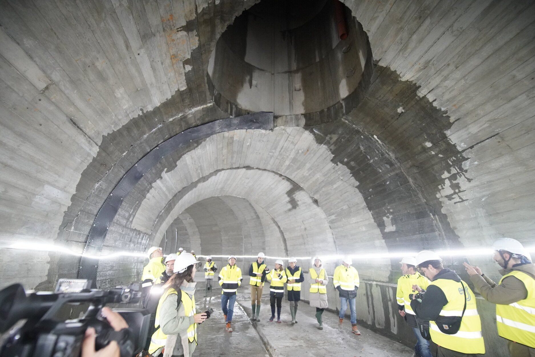 Avance de las obras en la nueva estación Centro-Concha del Topo