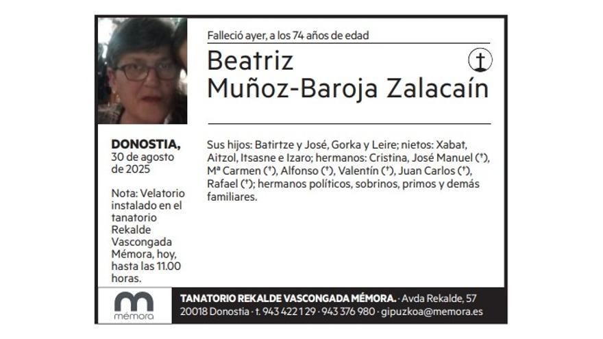 Beatriz Muñoz-Baroja Zalacain