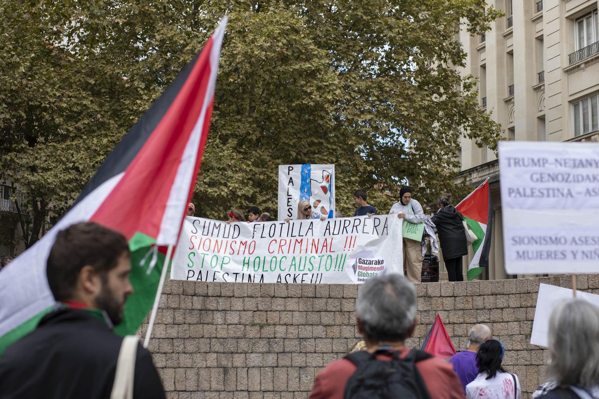 En imágenes: Vitoria se manifiesta en apoyo del pueblo palestino