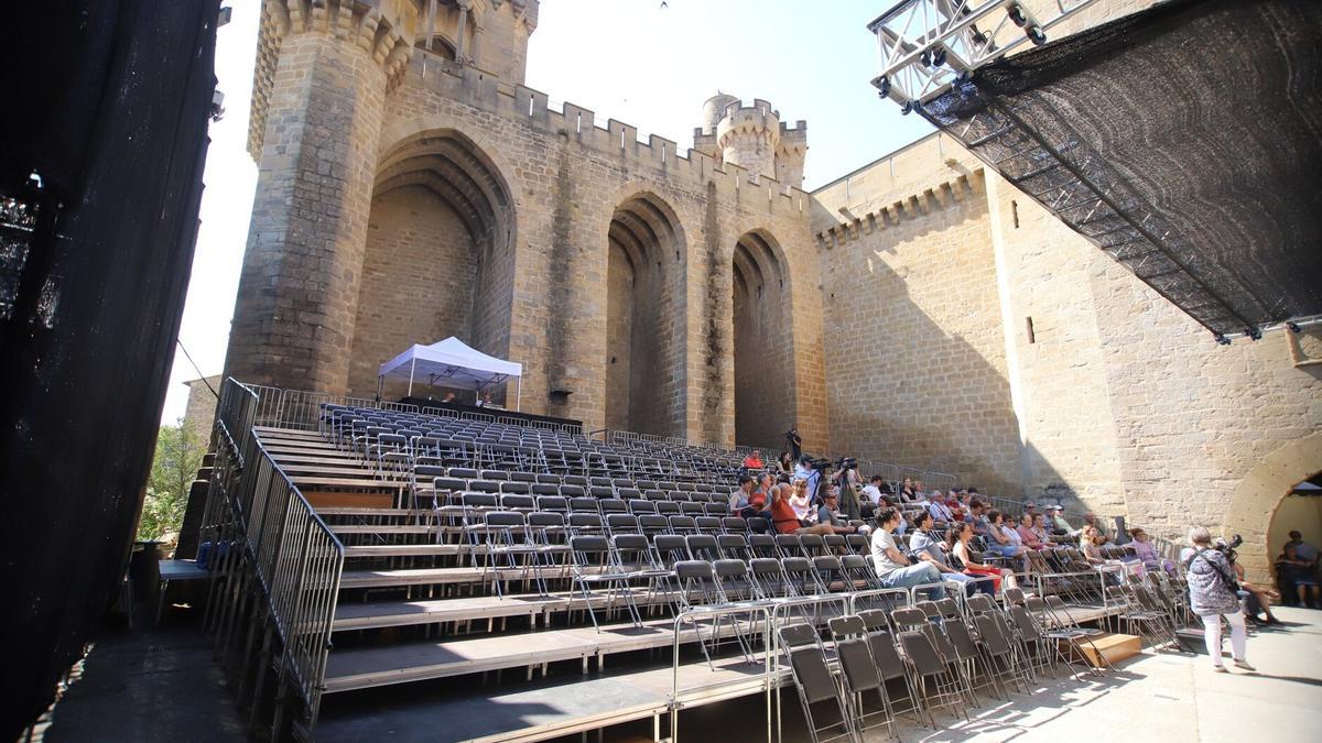 Las gradas del escenario La Cava en la presentación del festival