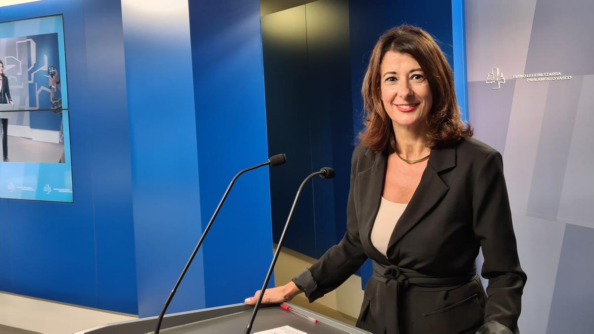 La parlamentaria del PP Laura Garrido, en una anterior comparecencia La parlamentaria del PP Laura Garrido, en una anterior comparecencia