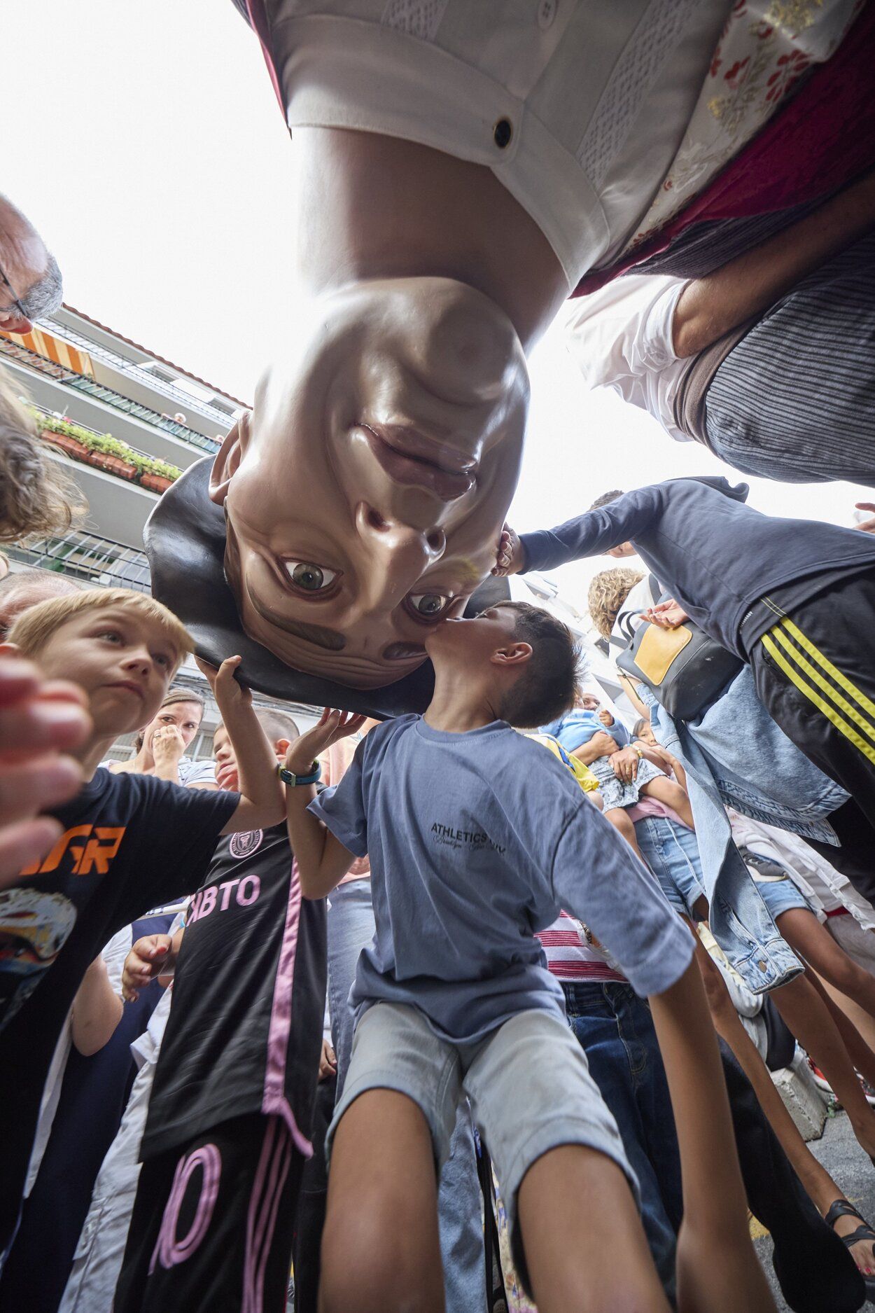 Fotos de la despedida de los gigantes en fiestas de Burlada