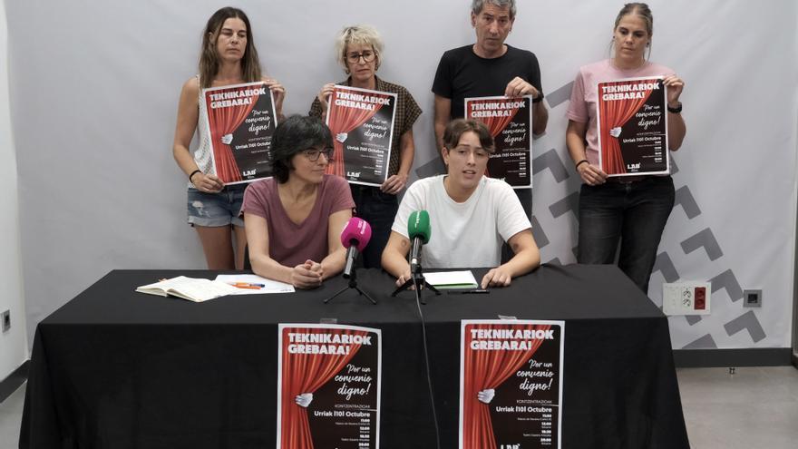 Las/os técnicas/os de espacios escénicos de Navarra irán a la huelga el 10 de octubre