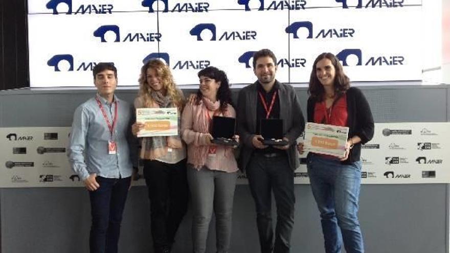 Los galardonados con los premios Maier, tras recibir el premio.