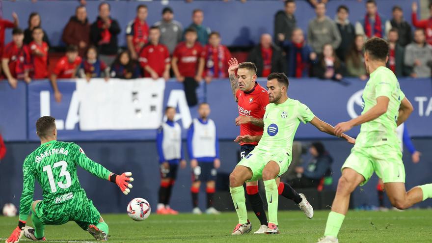 Contraste de empates entre Barcelona y Osasuna