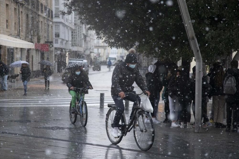Nieva en Vitoria