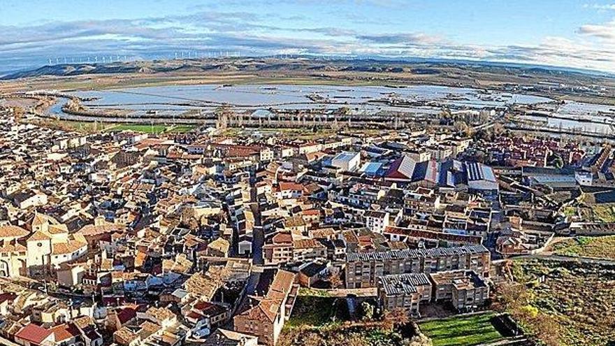 La zona de regadío de Falces ha quedado arrasada
