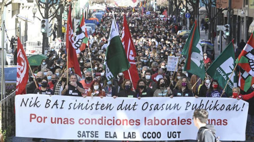 Imagen de archivo de una manifestación convocada por los sindicatos.