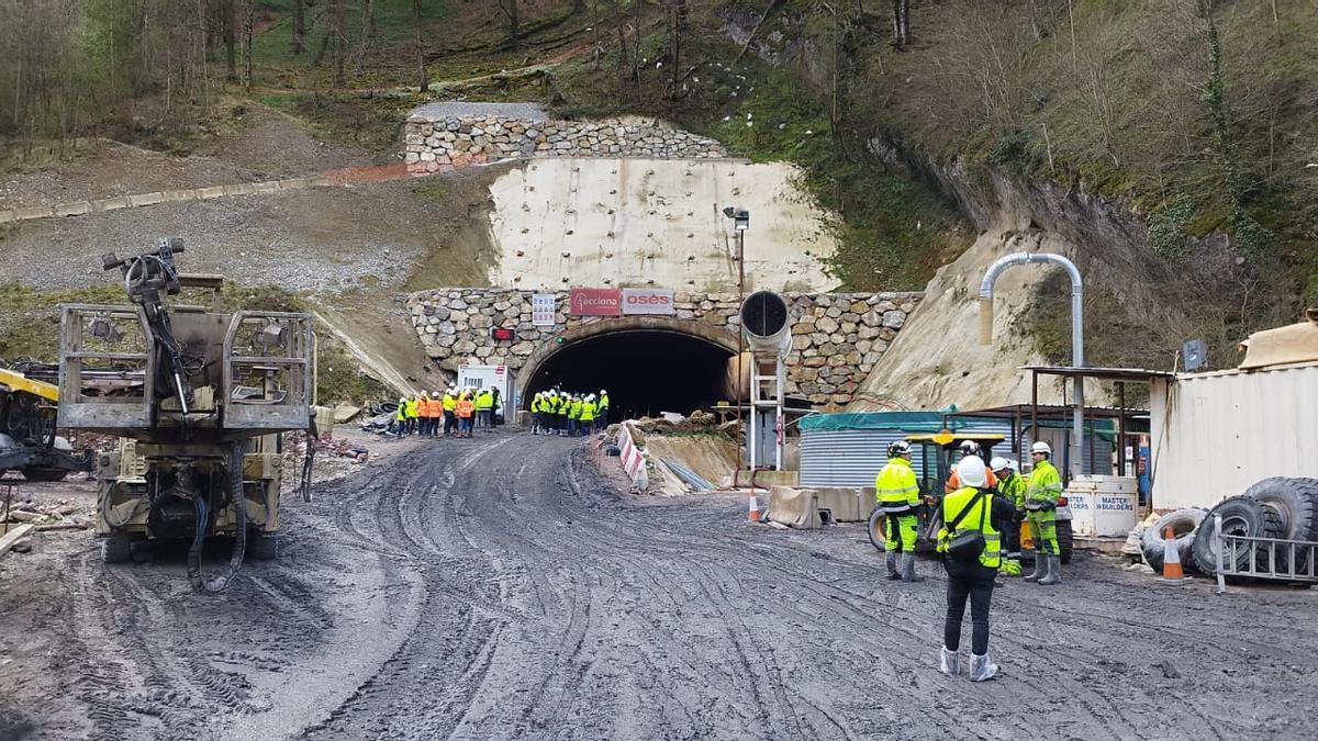 Así avanzan las obras en los túneles de Belate.
