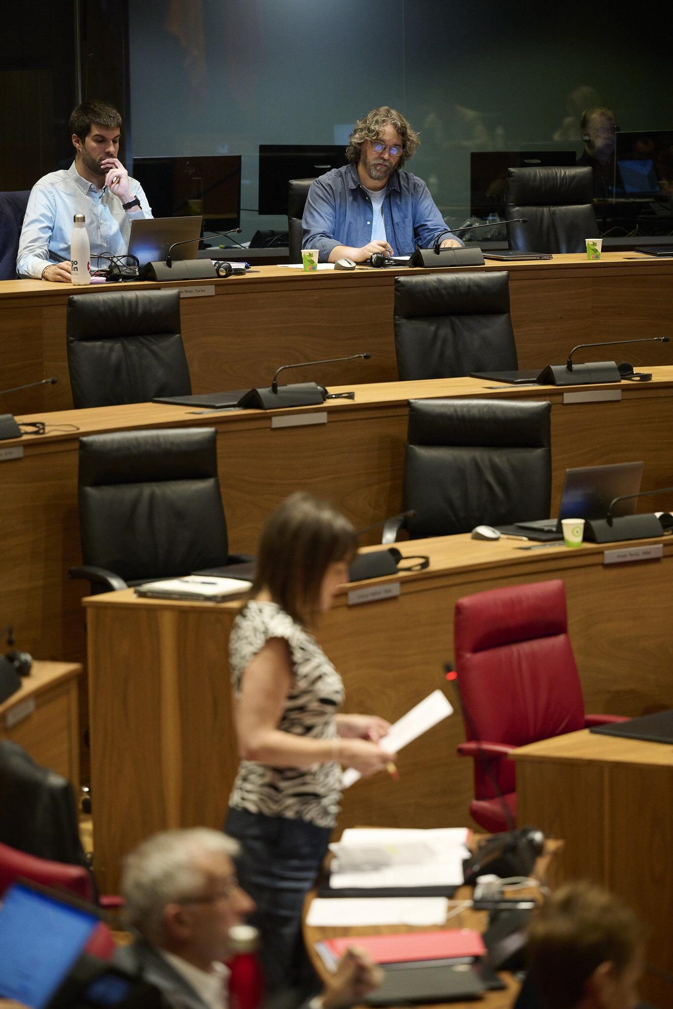 Fotos del pleno del Parlamento de Navarra (primero del curso 2025-26)