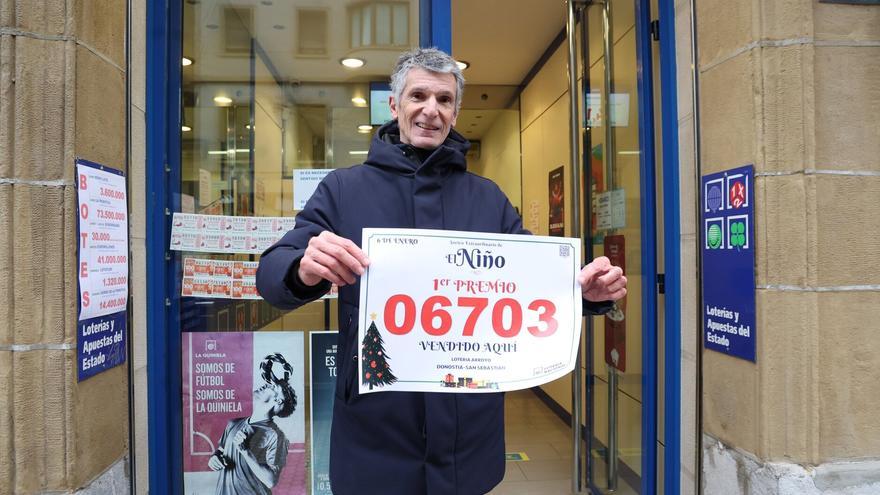 Donostia y Oiartzun pellizcan 2,2 millones del Gordo en el sorteo de la Lotería de El Niño