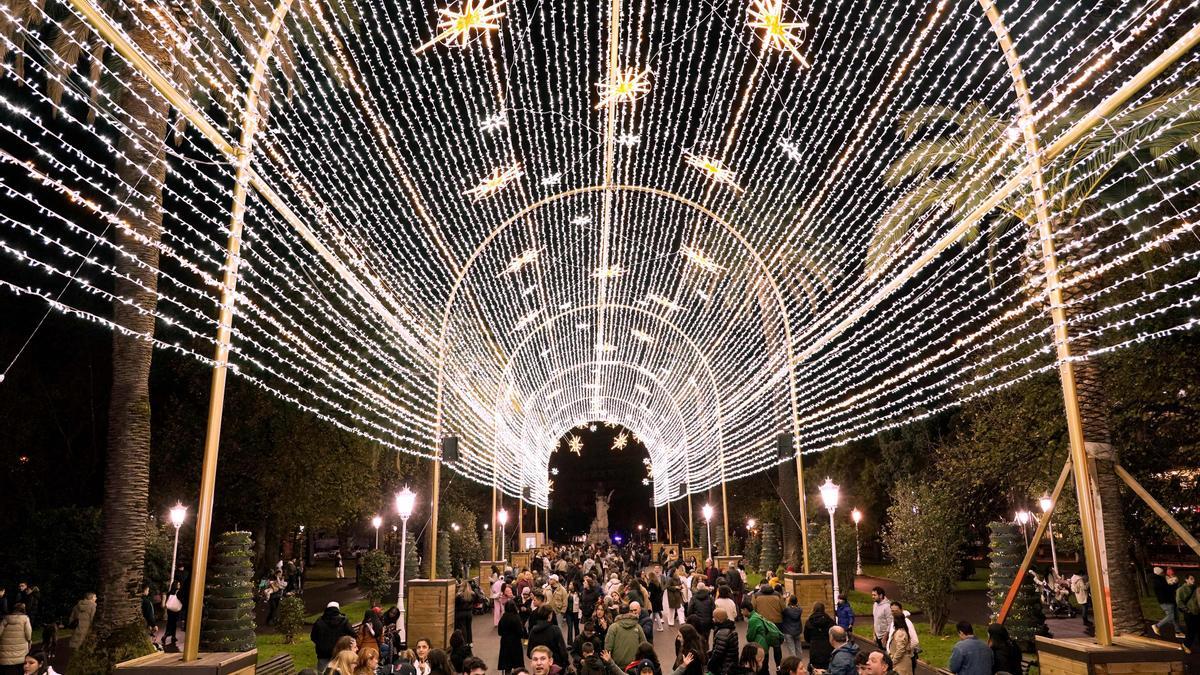 Bilboko Gabonetako argiak.