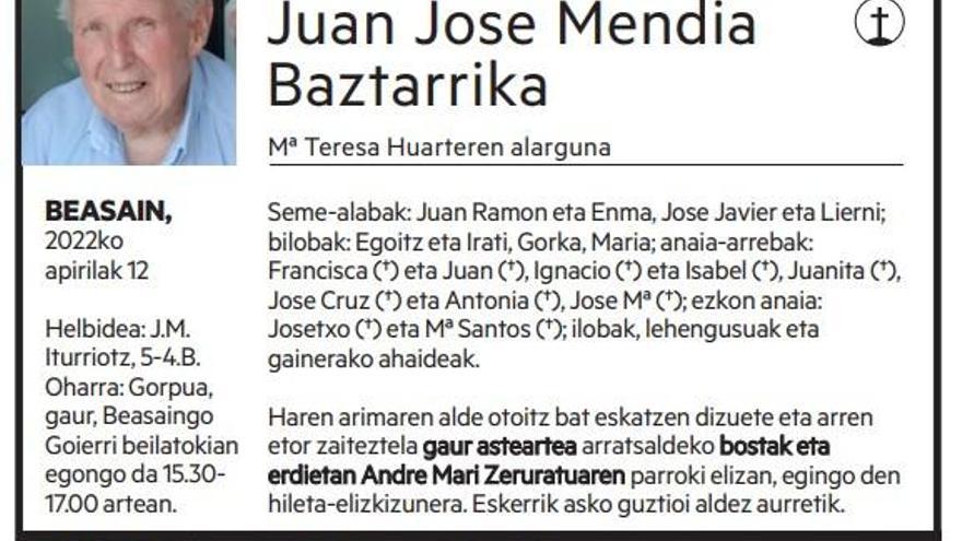 Juan Jose Mendia Baztarrika