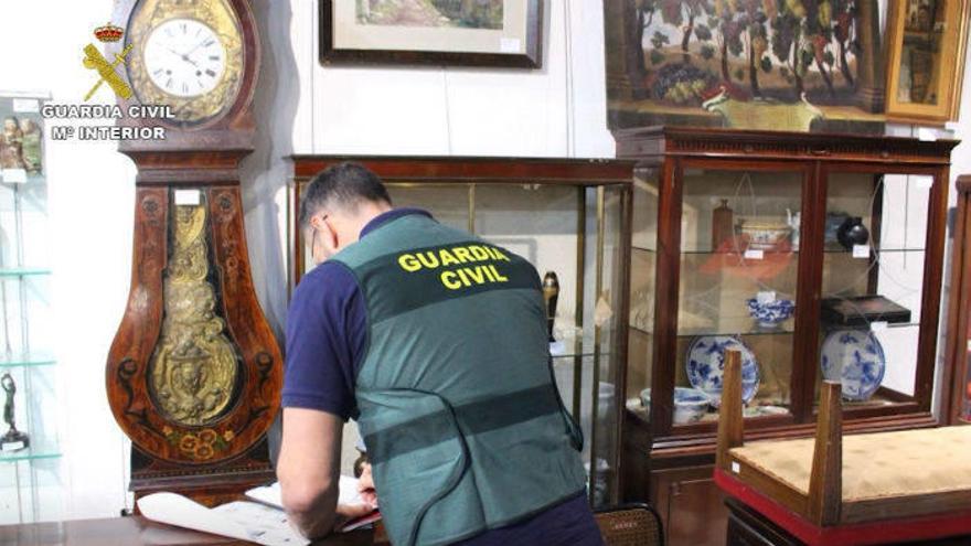 La Guardia Civil requisa en Bilbao piezas de especies  protegidas.