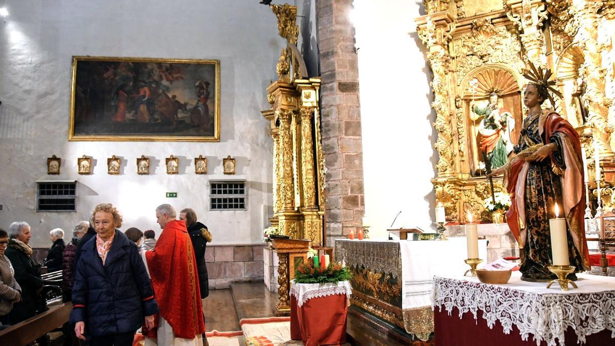 La misa y veneración a santa Lucía será a las 11.00 horas.