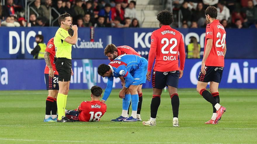 Raúl Moro cae en el peor momento y no estará ante el Espanyol