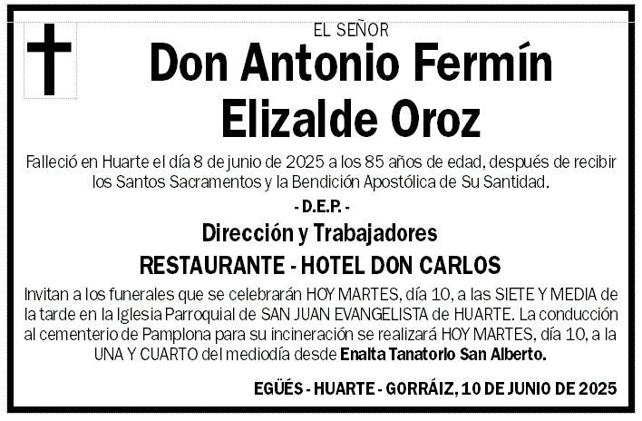 Antonio Fermín Elizalde Oroz