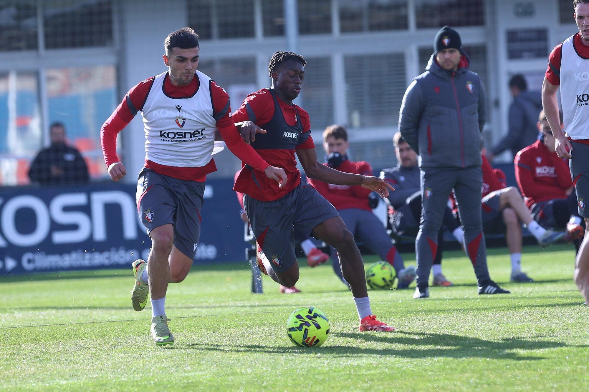 Fotos del entrenamiento de Osasuna de este 3 de diciembre