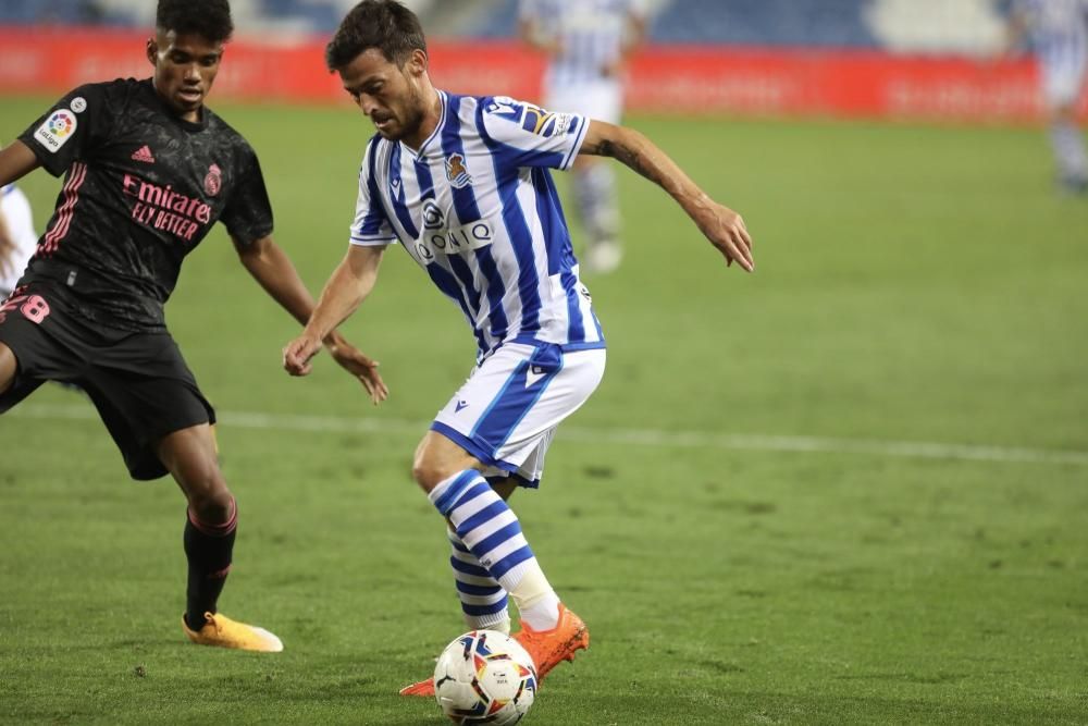 Partido disputado en Anoeta entre Real Sociedad y Real Madrid.